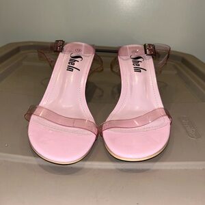 Clear Pink Heels